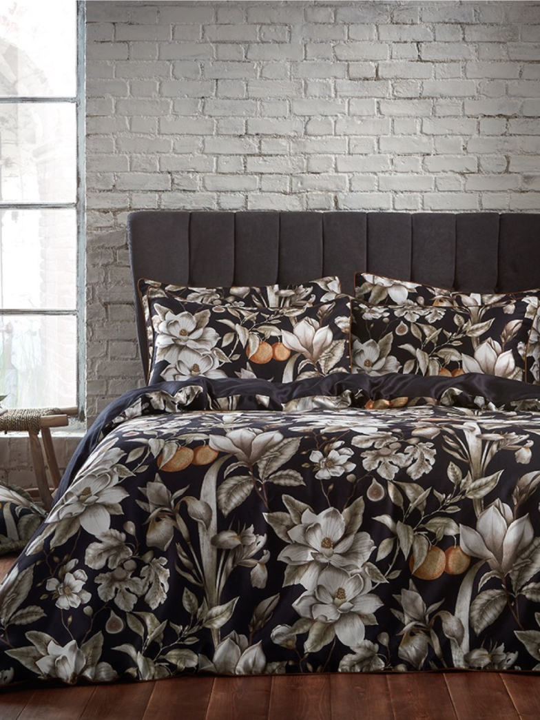 A bedding set from the EW by Edinburgh Weavers collection, in collaboration with RIVA HOME