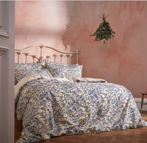 The Malory bedding from the EW by Edinburgh Weavers collection, in collaboration with RIVA HOME